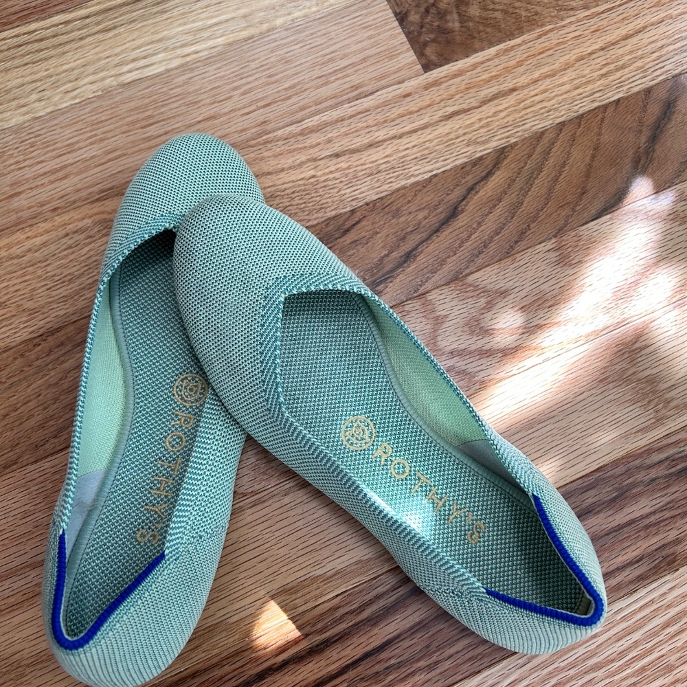 Rothy's Sage Green Knit Flats - Picture 12 of 16